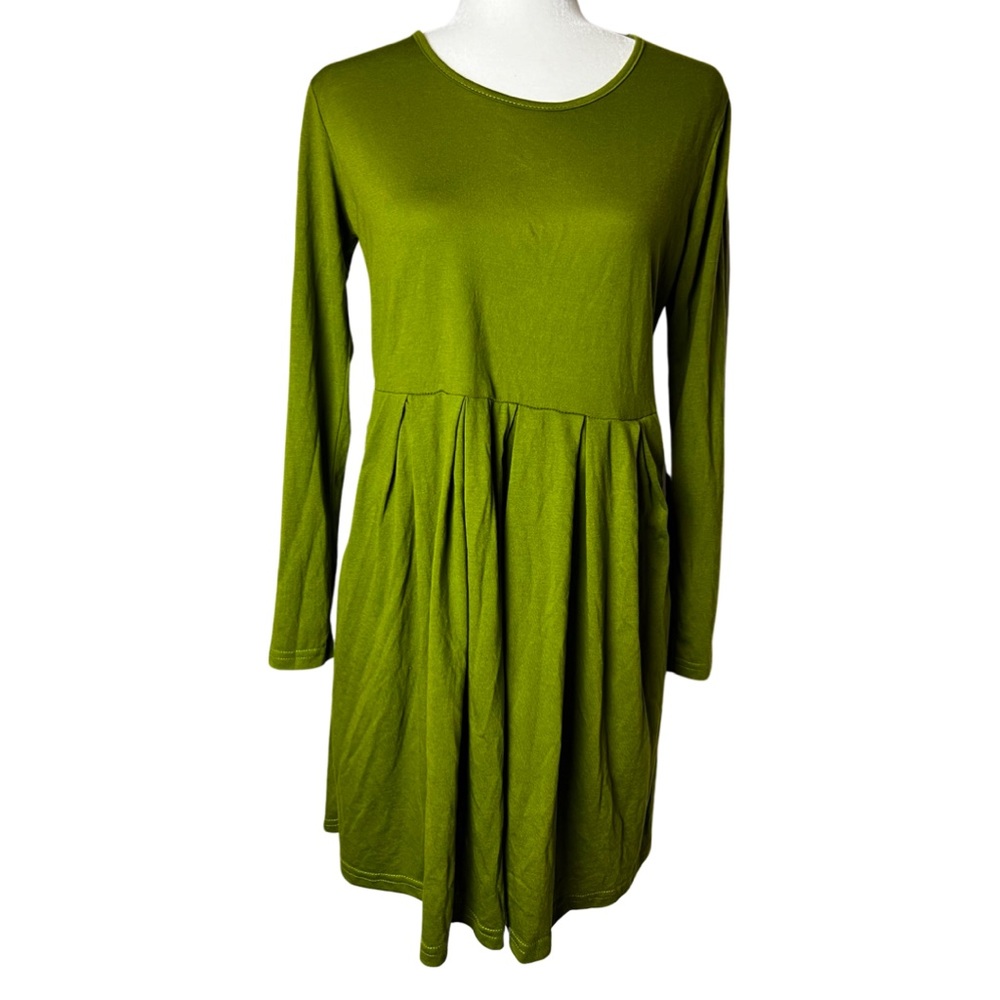 Green dress w/ 2 front pockets